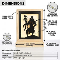 Pine wooden table lamp lighting frame.